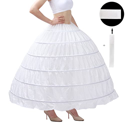 Plus Size Hoop Skirt for Women Floor Length Crinoline Petticoat Underskirt for Wedding Dress Ball Gown Girls Slips Petticoat skirt for women under dress3