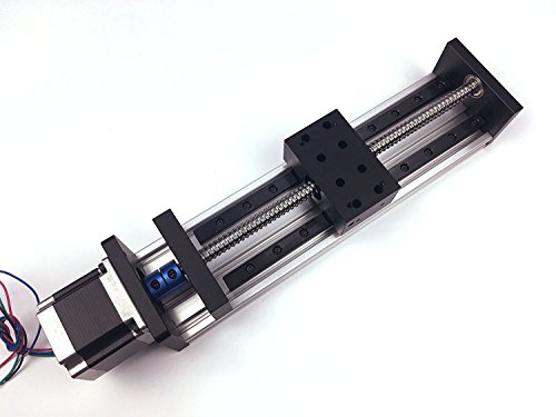 TEN-HIGH 1250mm 49.21inch Travel Length, Ball Screw Linear Guide Slide Module RM1610 SFU1610 with 23 Nema 57 Stepper Motor, GX Series Ball Screws Linear Module Sliding Table Motion System.