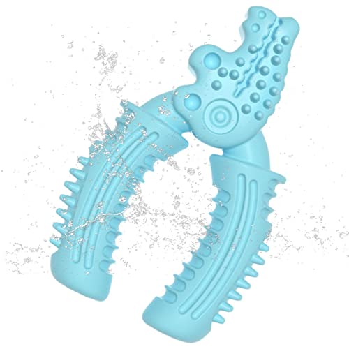 Brinquedos de dentição para cachorros - Brinquedos interativos de jacaré de dentição de cachorro com