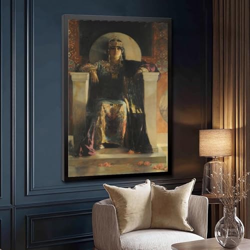 Impression sur toile d'art Empress Theodora 1886 par Benjamin Constant | Cadre de prestige - 3