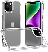 Amazon.co.jp: NIMASO ケース iPhone 14 用 ケース 強化ガラス 半透明