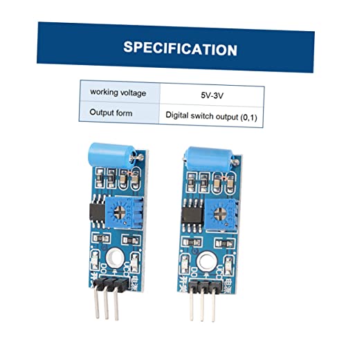 image for GLEAVI 2sets Vibration Sensor Module Normally Closed Alarm Sensor for 