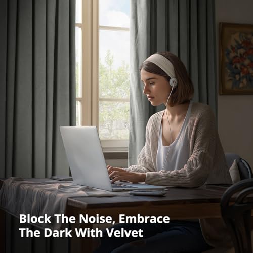 HPD Half Price Drapes Signature Velvet Thermal Blackout Curtains for Living Room 108 Inch Long (1 Panel) Rod Pocket Insulated Blackout Curtains for Bedroom Window Curtains, 50W x 108L, Silver Grey