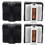 Coufce 4 Pack Paper Trimmer Replacement Blades Paper Cutter Blade Refills Automatic Security Safeguard Design APER Trimmer Blades Refill(Black）