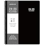 2024-2025 Planner - Weekly and Monthly Planner 2024-2025, 9” × 11”, Planner 2024-2025 from JULY 2024 to JUNE 2025, Inner Pocket, Premium Paper, Twin-wire Binding, Make Your Life Productive - Black