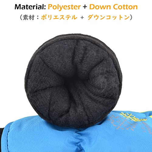 Triwonder Ski Snowboard Gloves For Kids - Waterproof Winter Warm Gloves Thermal Fleece Snow Gloves (Xs, Blue) #TOP2