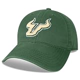 Legacy NCAA Officially Licensed Baseball Hat, South Florida Bulls, Lightweight Cap for Men & Women, Relaxed Twill Adjustable (EZA), Dark Green, One Size Fits Most, Adjustable Fabric Closure