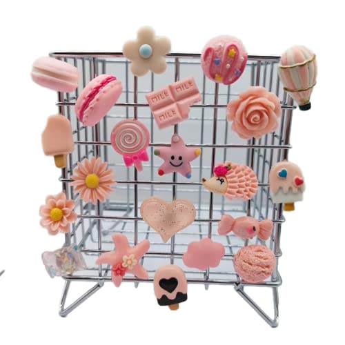 Set imanes de resina decorativos rosa 32 piezas miniatura 3