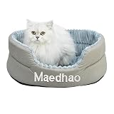 Maedhao Cat Bed,Cat Beds for Indoor Cats,Cat Bed with Washable,Waterproof Bottom,Foldable Cat Hidewa