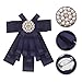 LIFKOME Women’s Bow Brooch Pin Bowknot Tie Fashion Jewelry Accessory for Uniforms and Workwear, Solid Color Bowtie Suitable for Service Staff and Students