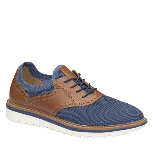 Image of Johnston & Murphy Men's Braydon Knit Saddle Oxford