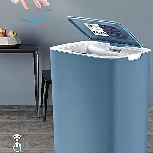 14L Smart Induction Trash Can, Electric Household Trash Bin with USB Charging, Silent and Automatic Opening for Kitchen, Bedroom, Bathroom(Pink)