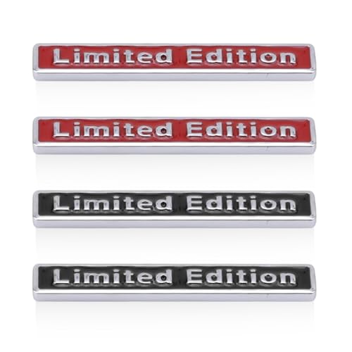 4 Uds. Logo De Edición Limitada Letras De Coche Pegatina De Metal Decoración De Coche Accesorios Exteriores De Coche