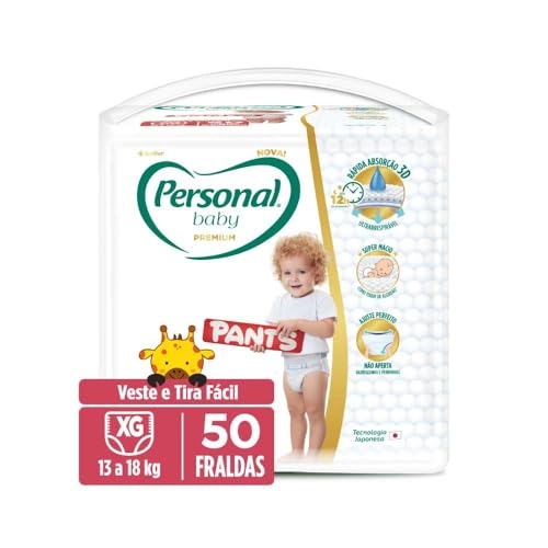 Personal Fralda Baby Premium Pants XG, 50 Unidades Personal Fralda Baby Premium Pants XG, 50 Unidades