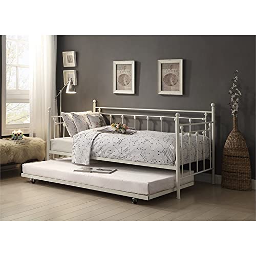Homelegance Elegant Metal Four Post Daybed with Trundle #TOP21