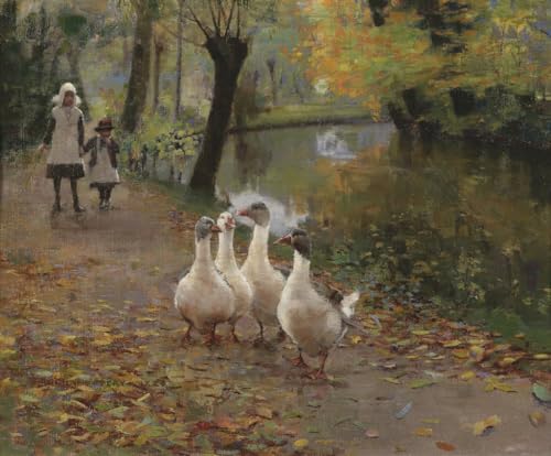 Impresion abstracta en lienzo de alta calidad, Oleo de John Lavery de 60x90cm 1