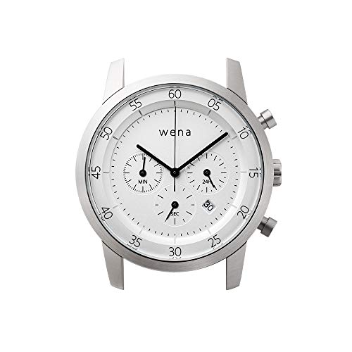 Cadran de montre Sony Wena chronographe blanc élégant pour bracelet connecté