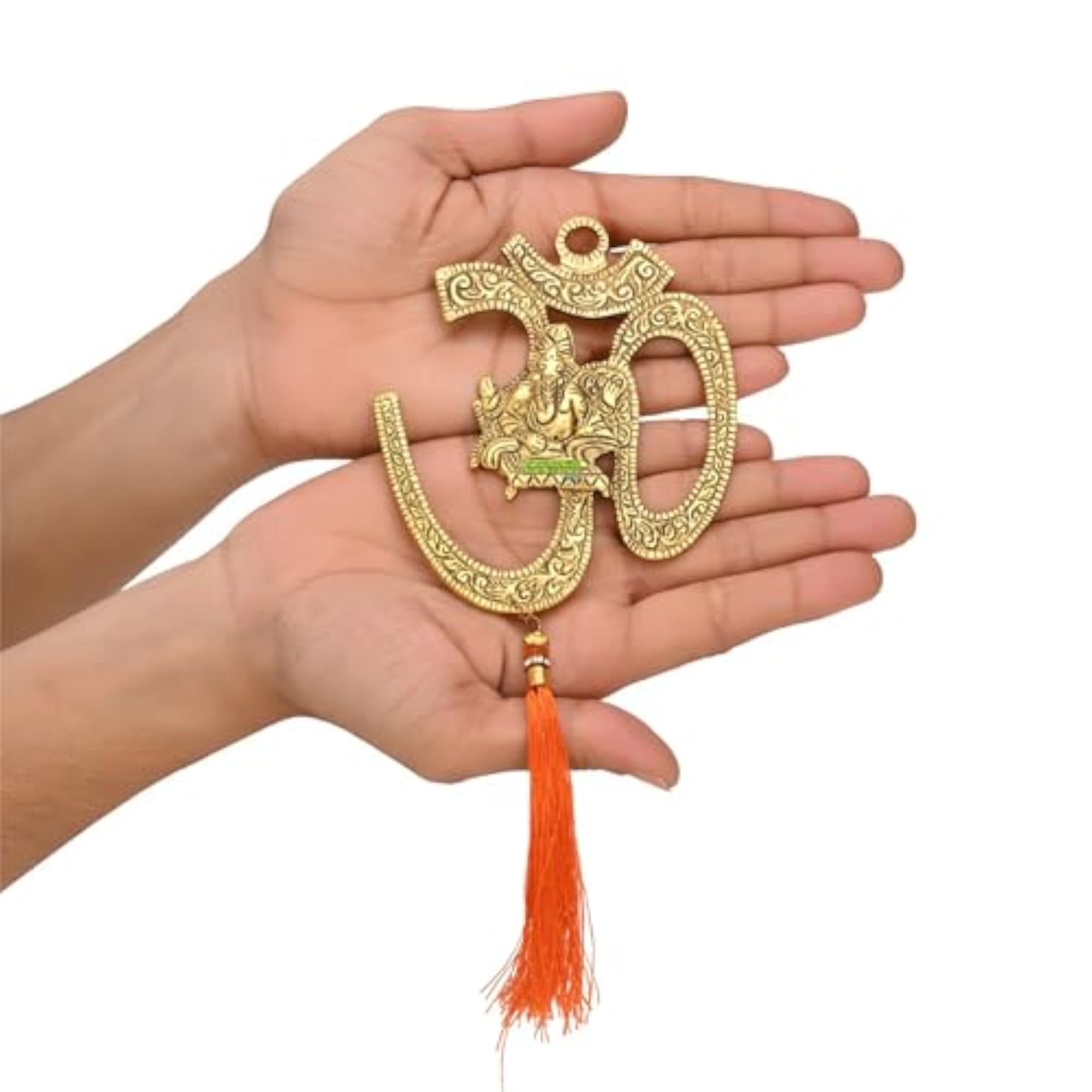 Shree Om Swastik Metal Wall Hanging for Decoration