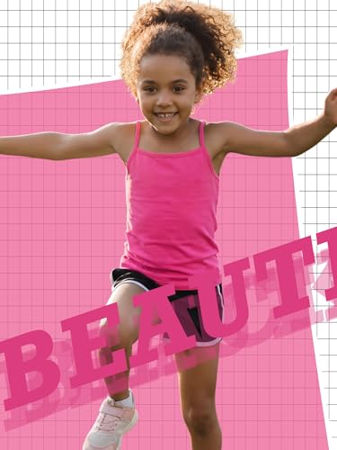 Image of Geyoga 6 /8 Pcs Girls Tank Top Sleeveless Racer Back Top Camisole Cami Undershirts