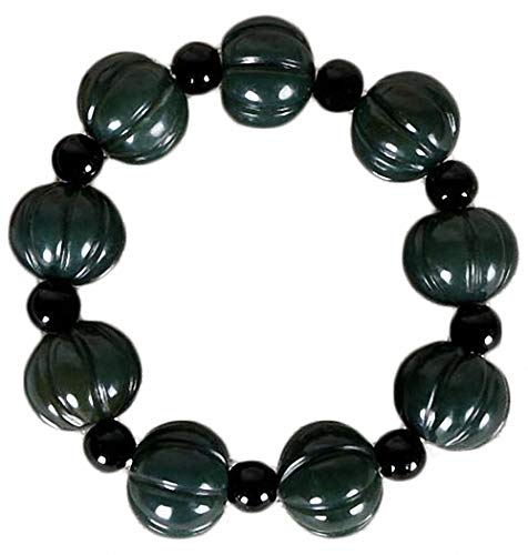 Bracelet en jade de Hetian authentique et néphrite verte sculptée pour femme et homme