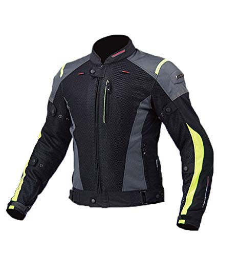 Hcclijo Chaqueta De Moto De Malla Transpirable Para Carreras Chaqueta Anticaída Chaquetas De Equitación Para Hombre 2 3XL
