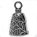 Guardian Bell Black Widow Good Luck Bell w/Keyring & Black Velvet Gift Bag | Motorcycle Bell | Lead-Free Pewter | Good Luck Gift to Friends & Family | Bike Bell | Made in USA