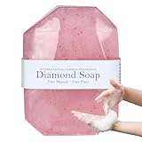 Edelsteinseife, Handgefertigte Edelsteinseife,Natürliche Feuchtigkeitsspendende Stückseife Mit...