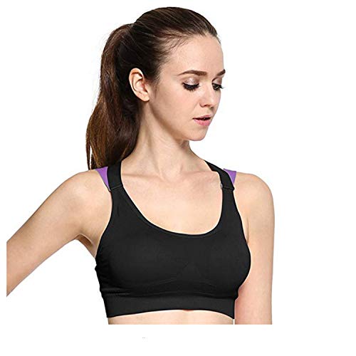 SAANWARI COLLECTIONS Women’s Fitness Yoga Push up Light Weight Sports Bra for Womens and Girls Gym Running Padded Tank Top Athletic Vest Underwear Shockproof Strappy Sport Bra Top