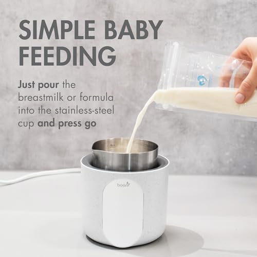 Image of Boon Tempro Stainless Steel Replacement Cup with Lid - Milk Cup Compatible with Boon Tempro Bottle Warmer - Baby Bottle Feeding Accessories - 8 Ounces