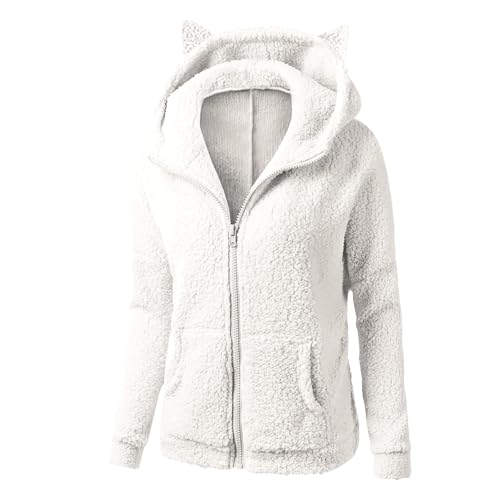 GOFULY Zip Up Hoodies For Women Casual Baggy Fleece Fall Winter Coats Lightweight Sherpa Jackets With Pocket Solid Outfits2