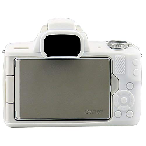 Funda silicona para cámara Canon EOS M50/M50 Mark II blanca miniatura 2