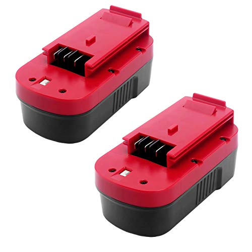 2Packs 4.0Ah HPB18 Replacement Battery Compatible with Black and Decker 18V Battery 244760-00 A1718 FS18FL FSB18 Compatible with Black and Decker 18 Volt Cordless Power Tools