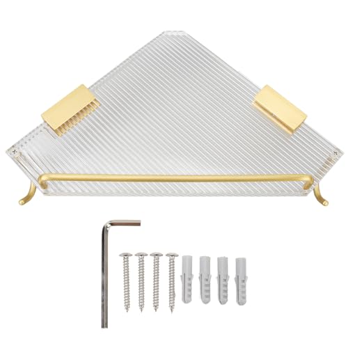 ANKROYU Eckdusche Caddy Space Aluminium Acrylwand montiertes...