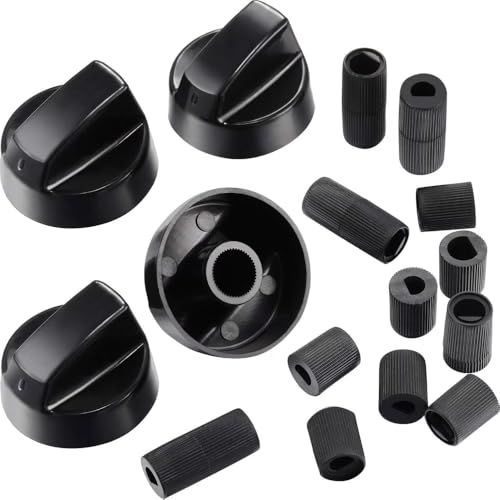 Comparison: Best Stove And Oven Brands 8 AOMUCH Black Control Knobs with 12 Adapters Knobs for Many Brand's Oven/Stove/Range 4-Pack