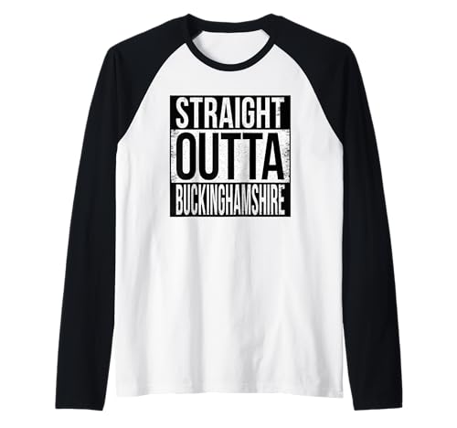 Buckinghamshire Recto Outta Camiseta Manga Raglan