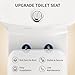 DeerValley One Piece Toilet Elongated Toilet with Soft-Close Seat Powerful 1.1/1.6 GPF Dual Flush Standard Height Toilets Skirted Design 12
