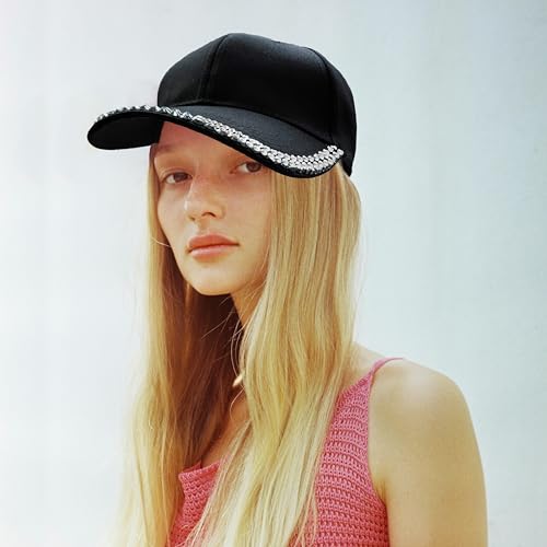 Gorra de béisbol unisex ajustable con brillantes miniatura 2