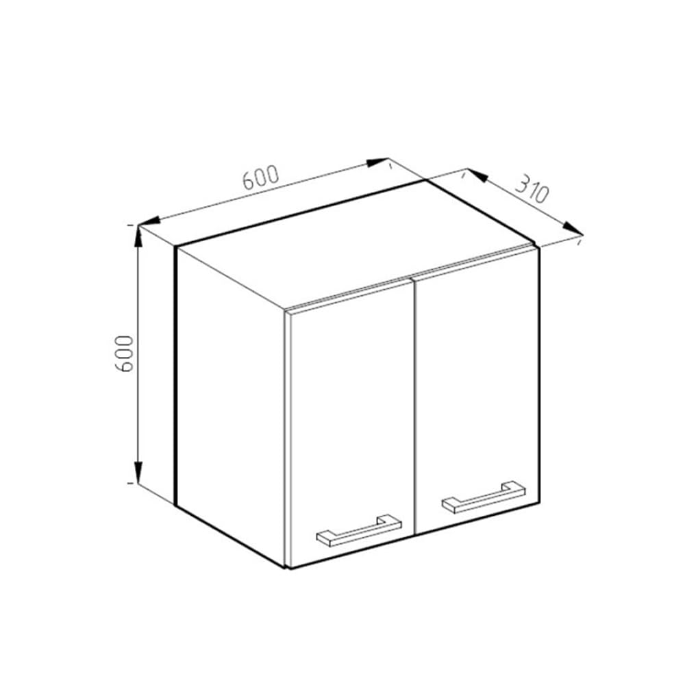 Vicco Elément Haut de Cuisine R-Line, Chêne de Force doré, 60cm, pour Une Combinaison Libre au Sein de systèmes de Cuisine modulaires