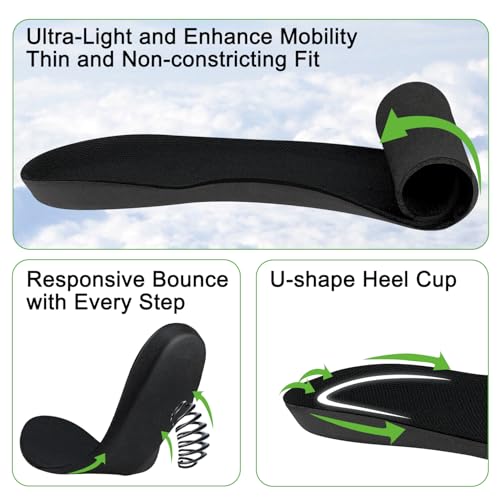 Image of Endoto Insoles for ASICS Running Sneakers, Replacement High-Rebound EVA Inner Inserts Soles for Men & Women Shoes