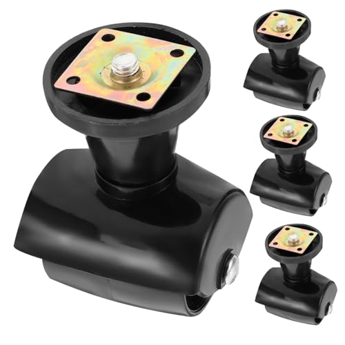 WEKAMOS 4個キャスターホイール 交換用 オフィスチェア用 家具用 耐久設計 転 傷防止 フローリングカーペット対応