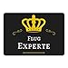 Produktbild Multifanshop Mousepad Flug Experte schwarz