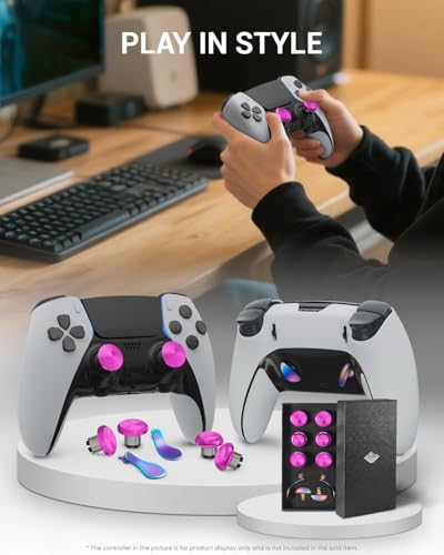 Image of CHARM FOCUS Metal Thumbsticks & Back Paddles for PS5 Edge Controller