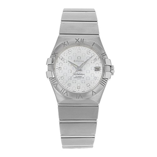 Omega Constellation Silver Diamond Dial Stainless Steel Men's Watch 123.10.35.20.52.002