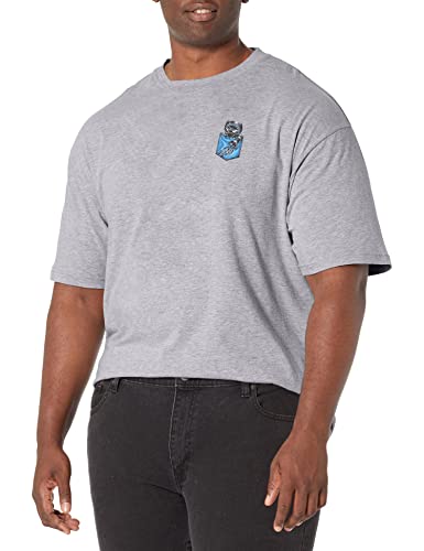 Image of Marvel Men's Black Panther Cutie Pocket T-Shirt, Athletic Heather, L Big Tall