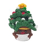 KALAWALK Dorable Handmade Crochet Pumpkin with Positive Card - Perfect for Decorating, Thanksgiving (KCK05-CHRIS-TRE)