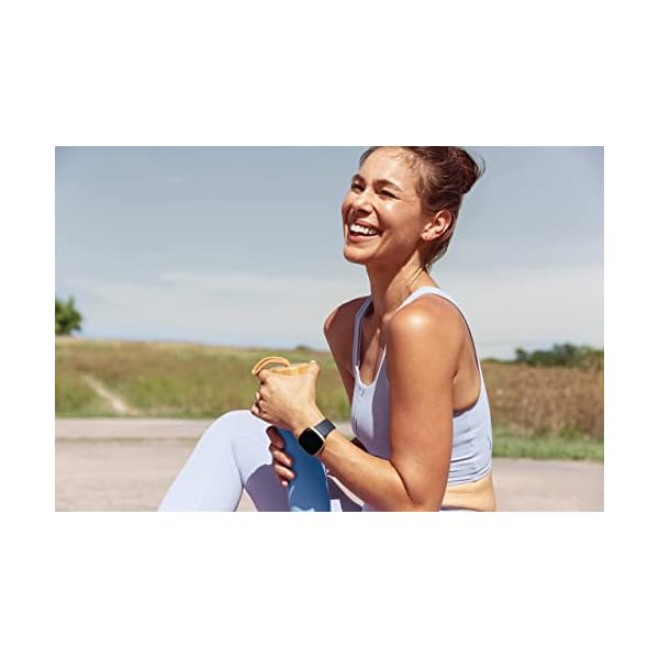 Fitbit Versa 3 Health & Fitness Smartwatch with GPS, 24/7 Heart Rate, Alexa Built-in, 6+ Days Battery, Midnight Blue/Gold, One Size (S & L Bands Included) - Image 6