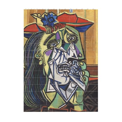 Pablo PicassopuEsJ\̑ȂƂ̍imĂ鏗n ςݖ؃pY mߋ WO\[pY  l q NX}X a 10.3cm x 14.1cm