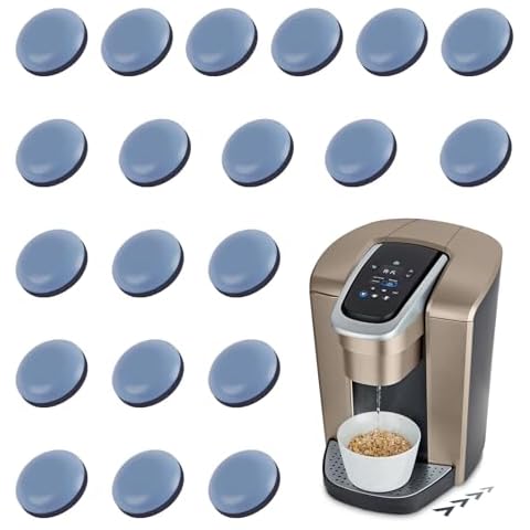 Appliance Sliders for Kitchen Appliances, Kayzn 20pcs Telfon Appliance Sliders, PTFE Self Stick Furniture Sliders, Easy to Moving & Space Saving for Countertop Coffee Maker, Air Fryer Cover