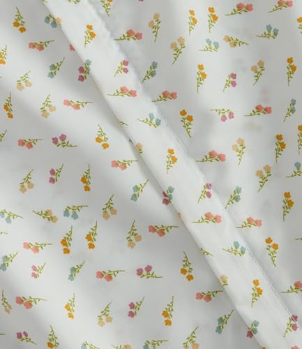 Image of Duvet Cover Cal King - Floral Duvet Cover Set - 3 Piece - Petite Garden | Soft Floral Duvet Cover 104 x 98 with 2 Pillow Shams, Comfy Floral Bedding Set, Hotel Luxury with Zipper Closures & Ties
