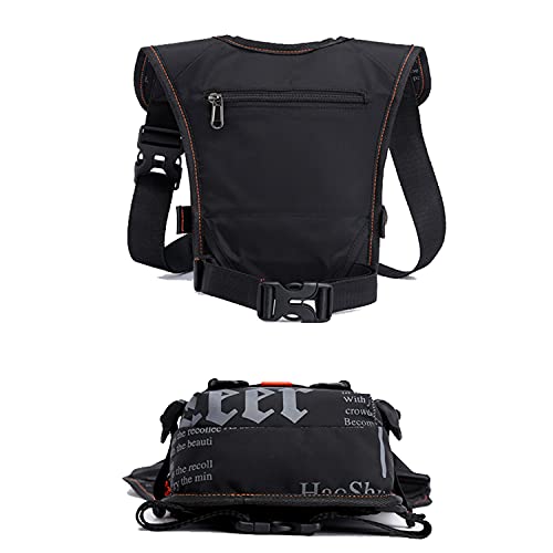 Anjoy Men Waist Thigh Leg Drop Bag Waterproof Tactical Moto Waist Pack Pouch Women Riding Waist Hip Motorcycle Leg Bag #TOP6
